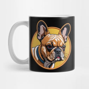 Frenchie Embroidered Patch Mug